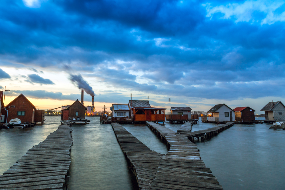 Sunset lake Bokod