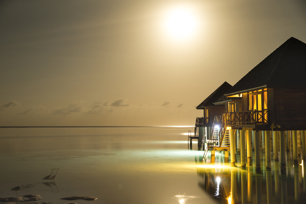 Island in ocean, Maldives